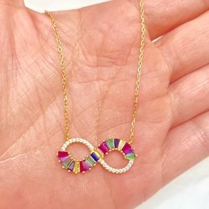 Infinity sterling silver necklace